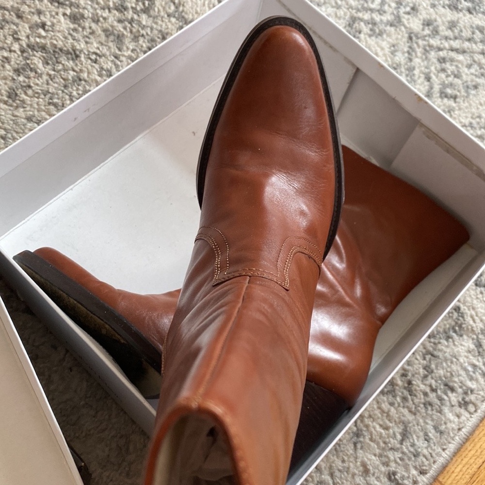 BCBG Leather Ankle Boots